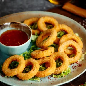 Crispy Fried Onion Rings (7 Pieces)